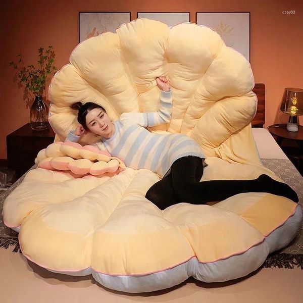 Almohada Grande Shell Relleno Bean Bag Creativo Gigante Shuck Peluche Beanbag Sofá Regalos Decorativos