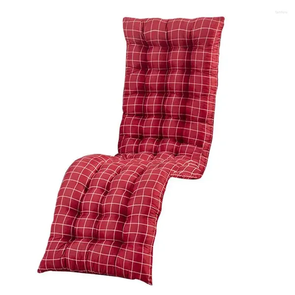Oreiller chaise de pelouse S épaississement salon patio intérieur/extérieur chaise longue avec couverture supérieure