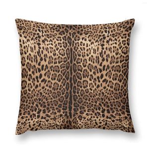 Oreiller imprimé léopard, couverture brodée, décor de luxe