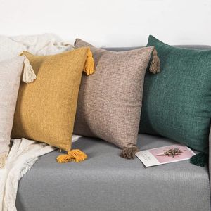 Almohada De Lino Almohadas/almohadas duras que cubren Europa usando bebidas arrojadizas para decorar almohadas falsas 18x18 para patios de casa para niños