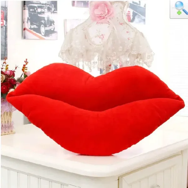 Almohada Labios En Forma De Felpa Grande Rojo Regalo Del Día De San Valentín Encantador Creativo Suave Decoración Del Hogar