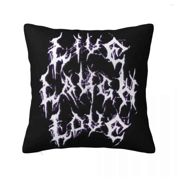 Oreiller live rire amour death metal throw oreillers esthétique couverture Noël