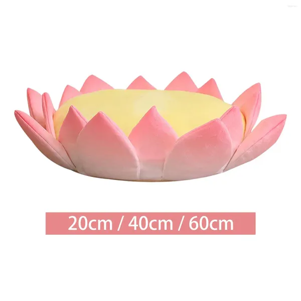 Oreiller lotus fleur forme de sol siège de sol assis mignon pour vivre roo