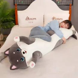 Oreiller charmant husky côté couchage corporel 50130 cm canapé de lit doux conforthome décoratif long oreiller