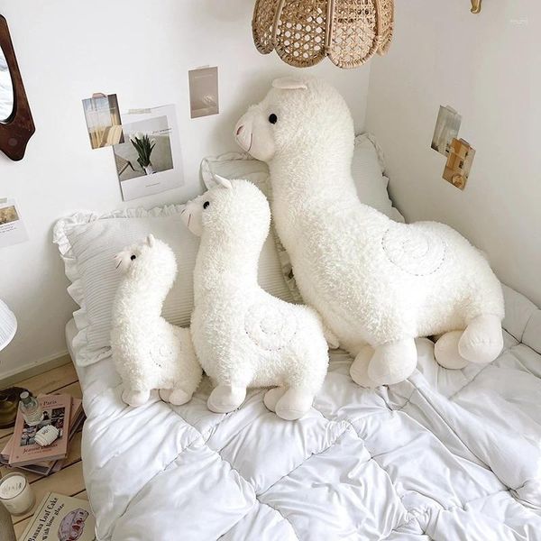 Oreiller charmant coussins alpaca oreillers en peluche de mouton kawaii 3 couleurs