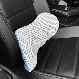 Oreiller de soutien lombaire ergonomique en mousse à mémoire de forme, maille respirante, soulagement de la douleur, chaise de bureau, siège de voiture, dossier inclinable