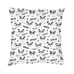 Kussen luxe schattige panda beer dekking 45 cm fluwelen worpkast