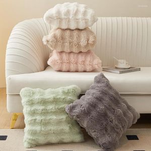 Kussen Luxe Faux Fur Cover Fluffy Decoratief bed Sof Sofa Throw Case Slaapkamer Tatami Plush