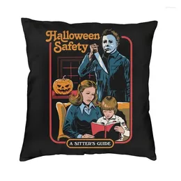 Oreiller Luxury Horror Movie Halloween Michael Myers Cover 45x45cm Soft Throw Case pour la taie d'oreiller carrée de voiture