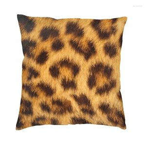Oreiller de luxe léopard, motif de peau d'animal sauvage, impression 3D, housse de décoration pour canapé