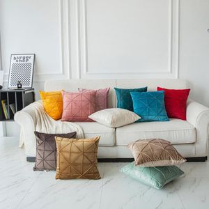 Kussen luxe fluweelomslag vaste kleur s Home Decor Throw -covers voor banken decoratie modern