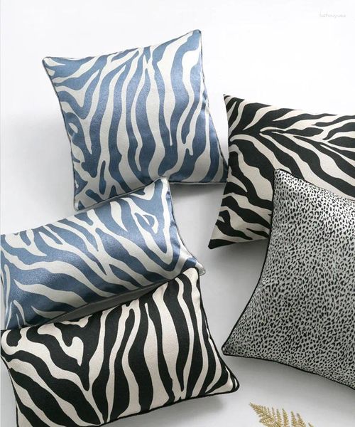 Oreiller Luxury Zebras Léopard Couverture de couverture El Sofa Office Car Home Decorative Quality