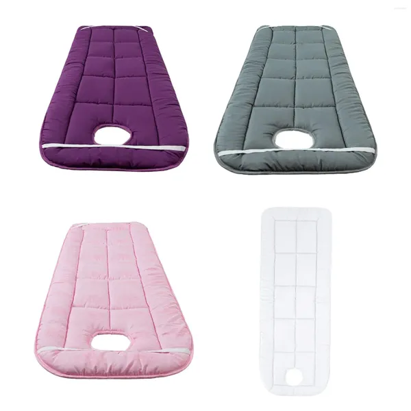 Almohadilla de mesa de masaje de almohada con agujero transpirable para spa belleza suave y cómoda poliéster 27.56inchx72.83 pulgadas colchón engrosado