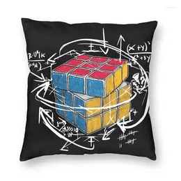 Housse de coussin graphique pour professeur de mathématiques, taie d'oreiller personnalisée, décoration de la maison, Geek, pour canapé