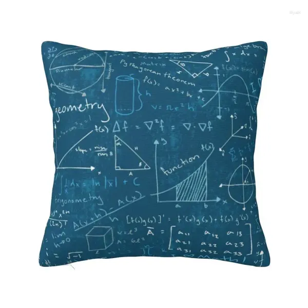 Almohada Fórmulas Matemáticas Matemáticas Funda de Tiro de Lujo Ciencia Geek Profesor Silla de Regalo