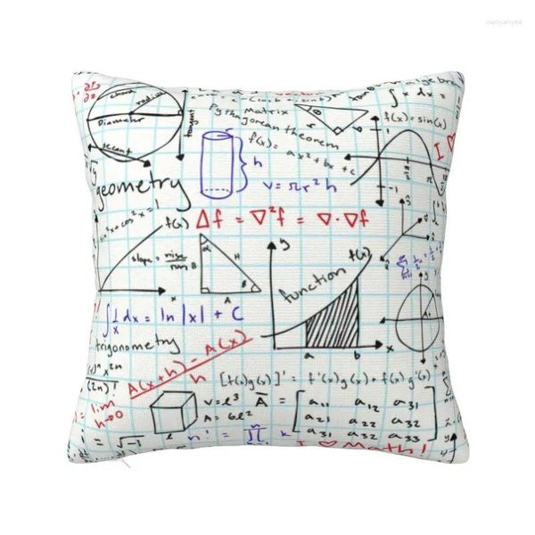 Oreiller maths devoirs nordics couvre-pavé de geek enseignant cadeau