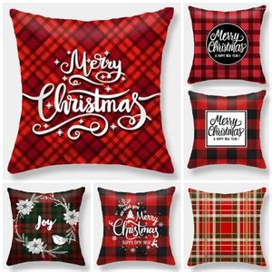 Oreiller Meijuner couverture Plaid noël jeter couvre automne décoratif canapé cas coton lin automne carré