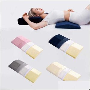 Oreiller mémoire coton taille dos coussin oreiller lombaire sommeil Pad femme jambe oreillers Sh190925 livraison directe maison jardin maison textiles lit Dh2T7