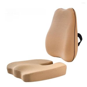 Oreiller mousse à mémoire de forme chaise de bureau orthopédique Coccyx soutien taille dos hanche siège voiture oreillers ensembles Pad