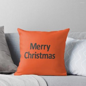 Kussen Merry Christmas - Black Orange Thurs Pillowcases Covers Sofa Plaid Cover Set