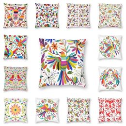 Oreiller mexicain Otomi Bird Throw Covers Decoration Salon MODER