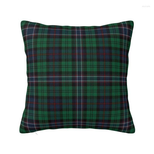 Housse de canapé en tartan national écossais moderne, taie d'oreiller à carreaux vichy doux, décoration