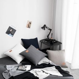 Kussen moderne eenvoudige stijl katoen driedimensionale quilten borduurwerk 50x50 40x60cm voor sofa home decorate case