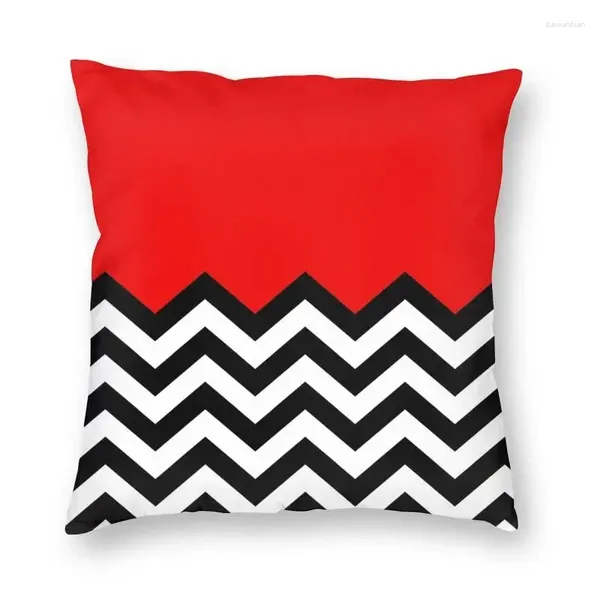 Oreiller moderne Twin Peaks géométrique Zigzag couverture 45x45cm bohème doux salon décoration