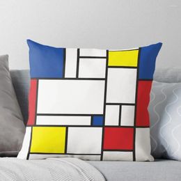 Oreiller Mondrian minimaliste de Stijl Art moderne II?Fatfatin jet canapé couvert de taies d'oreiller pour oreillers