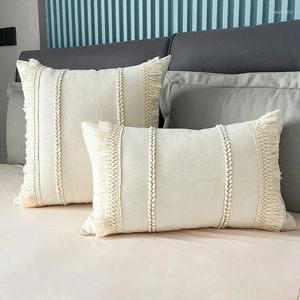 Oreiller Morocie à l'oreiller avec gloun Lumbar Cover Decorative pour canapé de canapé pour canapé de salon décor