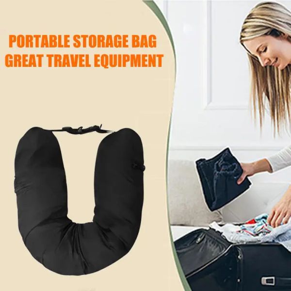 Oreiller multifonction voyage couche-casse tasse-oreiller de rangement sac de voyage sac de voyage aéronef d'oreiller sac de rangement de rangement