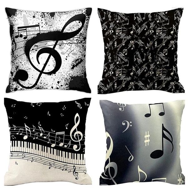 Pillow Music nota de lanzamiento de la portada de la serie de vida decorativa doble diseño lateral duradero