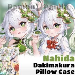 Oreiller nahida dakimakura genshin impact jeu jeu de jeux sexy couverture de câlin étreint otaku carrosserie complète.