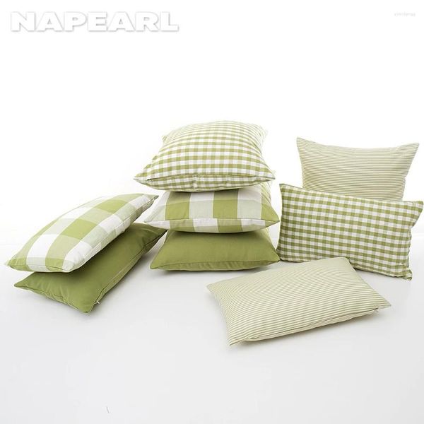 Oreiller NAPEARL moderne Simple vert cas jeter couvre lit canapé couverture décoration de la maison 30x5 0cm/45x45cm 1PC