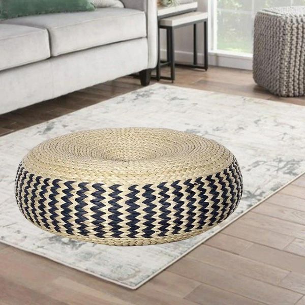 Oreiller Tatami en paille naturelle, tapis respirant, siège de chaise, napperon, décoration de fenêtre, 40X16cm