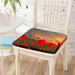 Oreiller nature fleurs imprimé chaise assise s mousse de mousse de chaises de manteau lavable épaisses douces pour sol décor