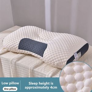 Oreiller oreiller cervical aide au sommeil cervical orthopédique protéger oreiller ménage oreiller en fibres de soja pour dormir toutes les positions de sommeil 231218