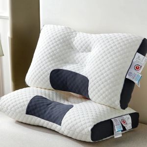 Oreiller nouveau spa 3d tricot ergonomique Oreiller chambre à coucher couche de couche de protection du cou