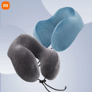 Oreiller nouveau xiaomi u voyage en forme oreiller couche de support de support de support de la tête de la tête de voiture souple