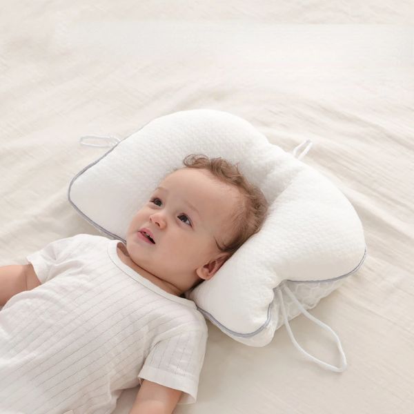 Almohada con forma de recién nacido antibias de almohada corrección de la cabeza de la cabeza plana manguera tpe tose para bebés