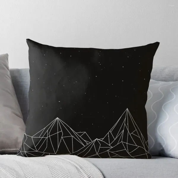Pillow Night Court Mountains - Black (Old Version) Throws S pour le couvercle élastique du canapé