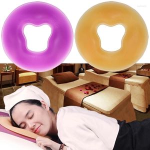 Almohada sin deslizamiento de masaje suave de spa cara de silicona relajarse almohadillas de cojín cradle almohadilla de belleza