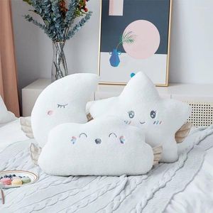 Oreiller nordique 2022 enfants chambre pépinière décor nuage en peluche doux lune étoile oreillers bébé garçon fille chambre