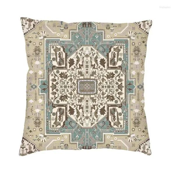 Oreiller nordique bohémien ethnique Antique persan, couverture de tapis de 55 Cm, taie d'oreiller de décoration de maison de Style Tribal