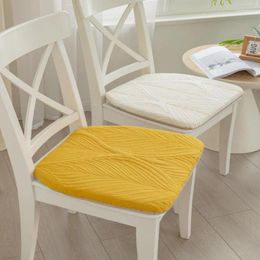 Oreiller nordique simple chaise de salle à manger mat de coton mat avec corde en forme de cabine de cabine à amovible lavable
