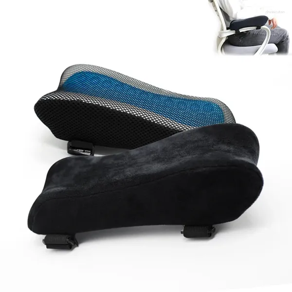 Oreiller de chaise de bureau accoudoir pad coude oreillers en mousse mémoire de souris confortable canapé à domicile pour le jeu