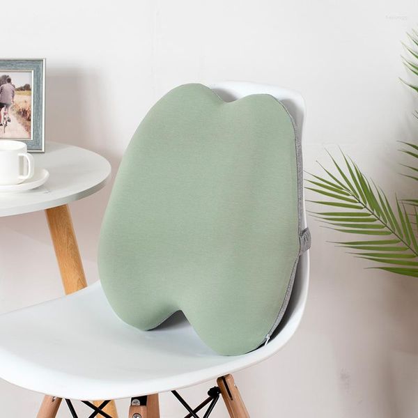 Oreiller chaise de bureau S avec bande élastique, siège de canapé en mousse à mémoire de forme, lombaire amovible et lavable