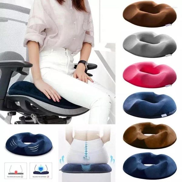 Pouteau de bureau assis 1pcs beignet hémorrroïde siège s mousse de mousse taillé coccyx orthopédique prostate