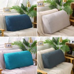Oficina de almohadas sala de estar cojín de sofá de princesa esponja dura se puede quitar y lavar los cojines triangulares grandes