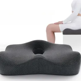 Almohada Oficina Artefacto sedentario Transpirable y hermoso Nalgas Memoria Silla de algodón Asiento de coche Almohadilla para hemorroides